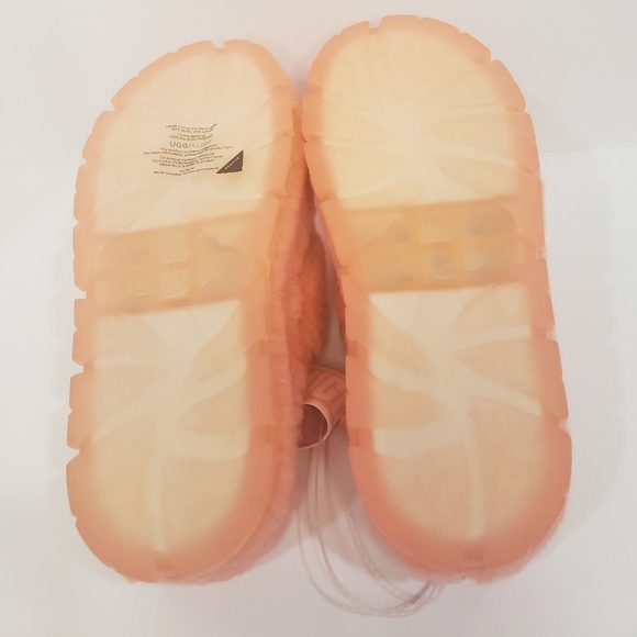 1174- UGG Fluff Yeah Slide Platform Sandals Women’s Size 8 Orange – Never Worn - Picture 12 of 12